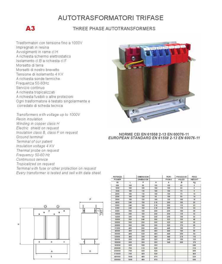 auto trifase